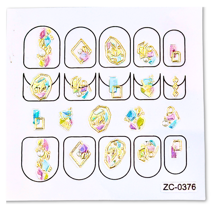 Nail Art Stickers (3-pack)